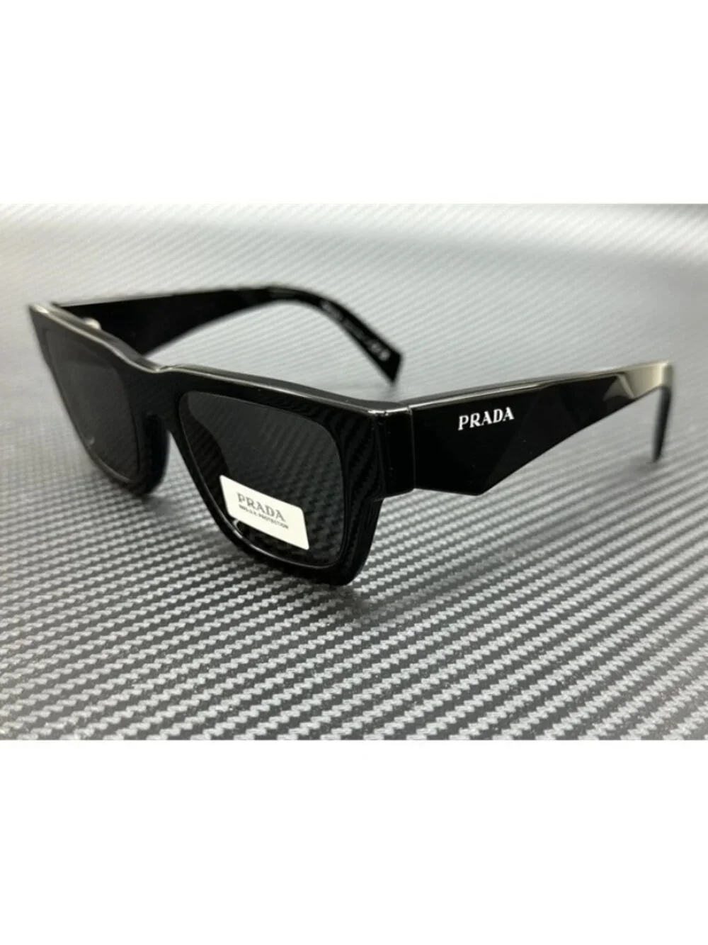 New PRADA Men Black Sunglasses 50-21-145